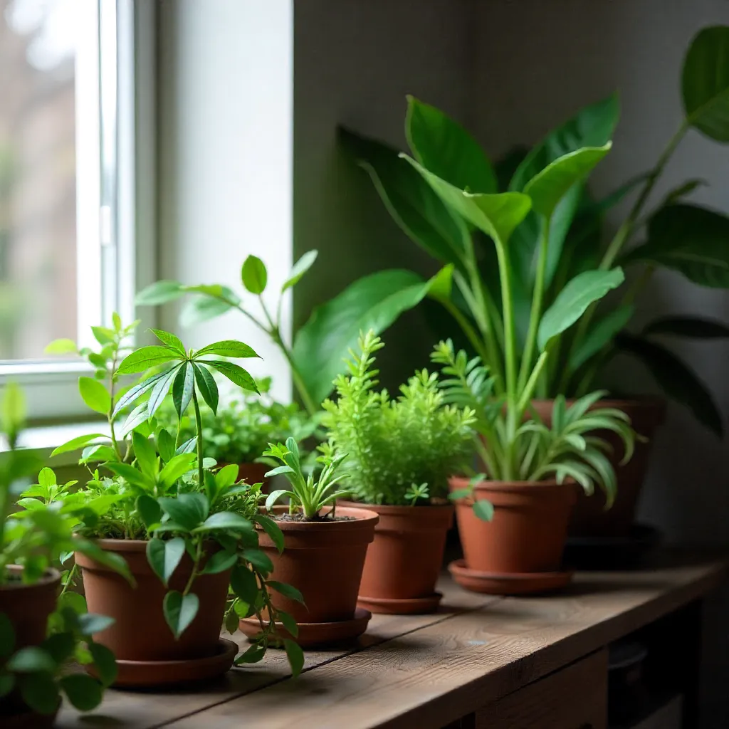 ZZ plant with glossy green leaves